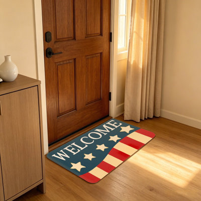 Ornement de porte d'entrée classique 20 po x 32 po Classic Star Stripe