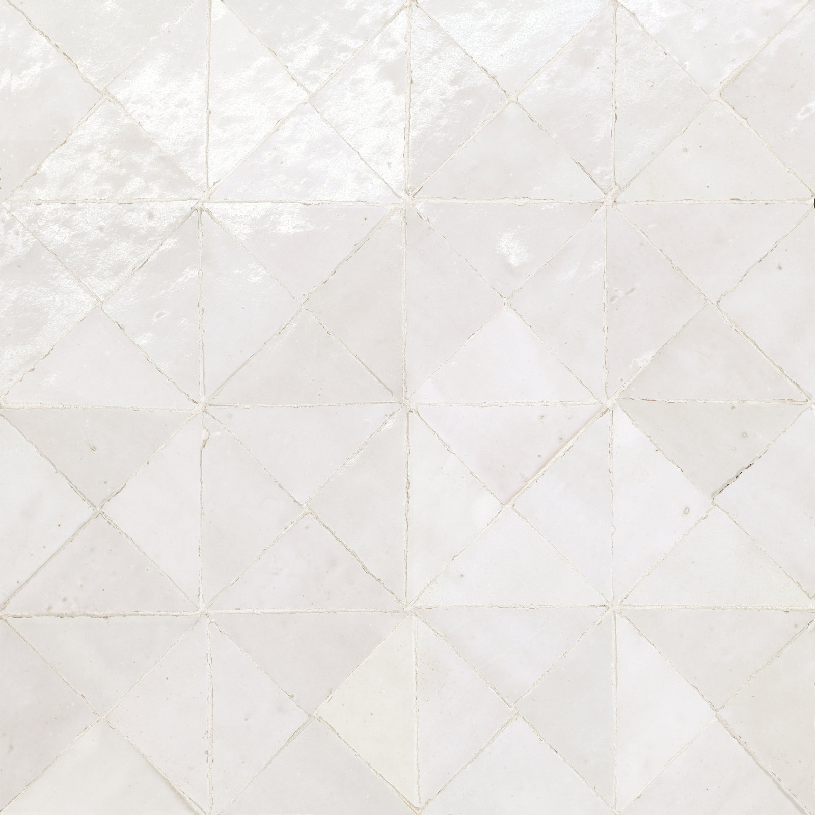 Zagora Zellige Mosaic Tile, Blanc