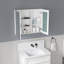 30'' W X 26'' H Surface Frameless Bathroom Mirror Medicine Cabinet