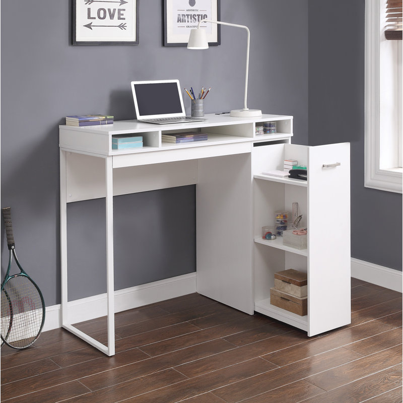 Standing Desk with Built-In Electrical Outlet
