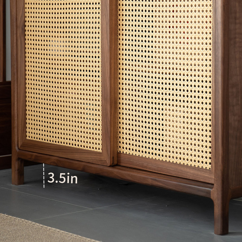 Nouveau cabinet d'appoint simple de style chinois, Brun