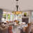 5 - Light Dimmable Geometric Chandelier