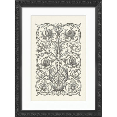 Embossed Picture Frame with Mat for Wall