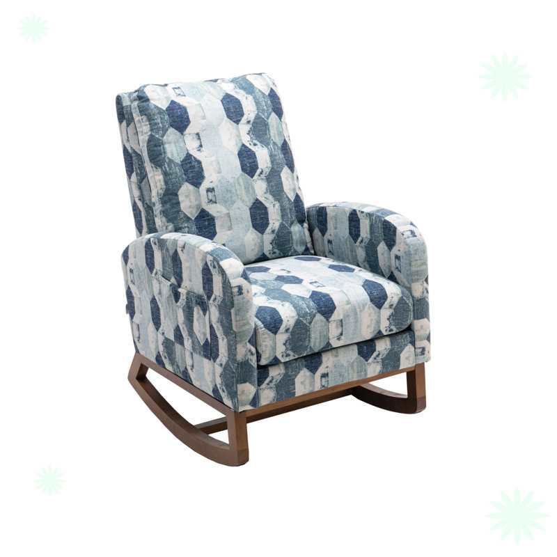 Chaise berçante rembourrée Abigial