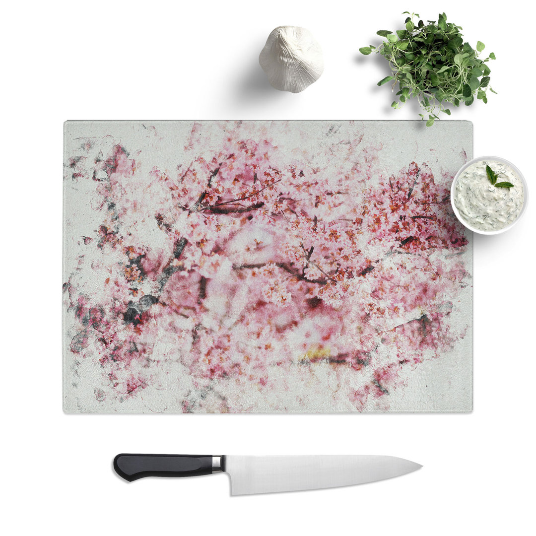 Cherry Blossom Flowers Vol.3 Watercolour Chopping Board