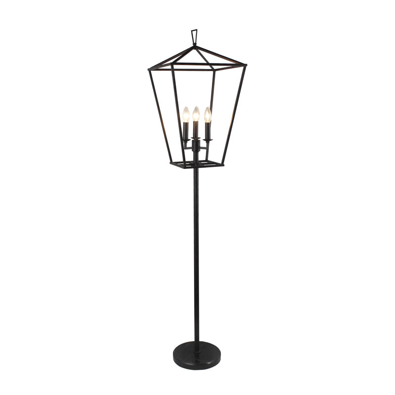 Belicia 64'' Aged Iron Novelty Floor Lamp