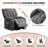 93"W Oversized Power Recliner Sofa Lift Assist Chair - Heated Massage Electric Recliner with Super Soft Padding & Side Pocket-938263135