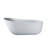 67-inch solid surface soaking bathtub with overflow for bathroom