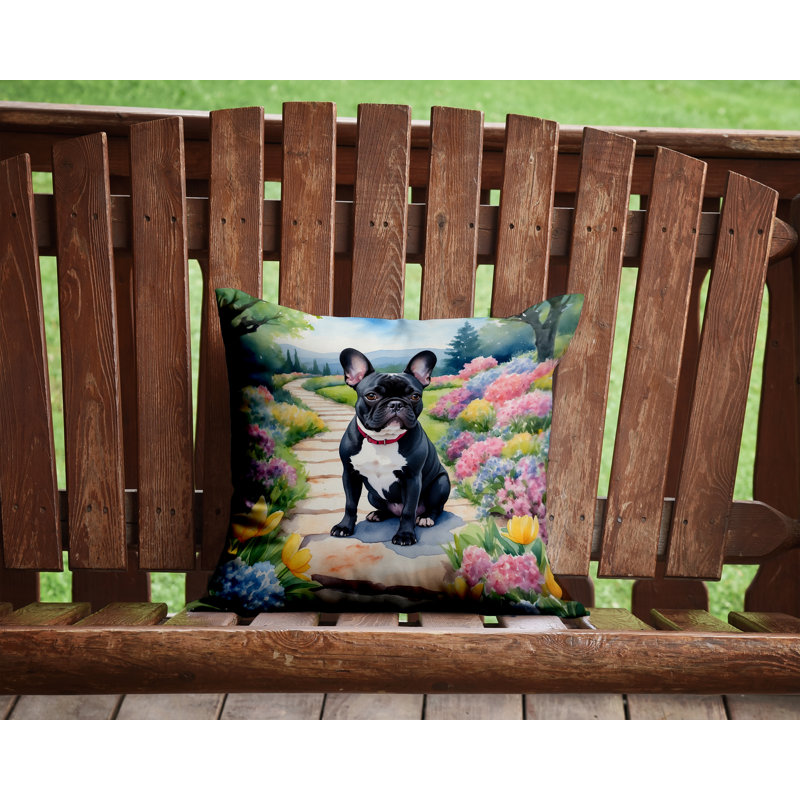 Spring Path Other/No Pattern Outdoor Throw Pillow, 14"H x 14"W