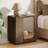 Solid Wood End Table, C-Shaped Side Table for Sofa, Bed