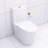Glossy White Toilet With Powerful Flush And Easy Installation Elongated High-Performance Construction-124321993