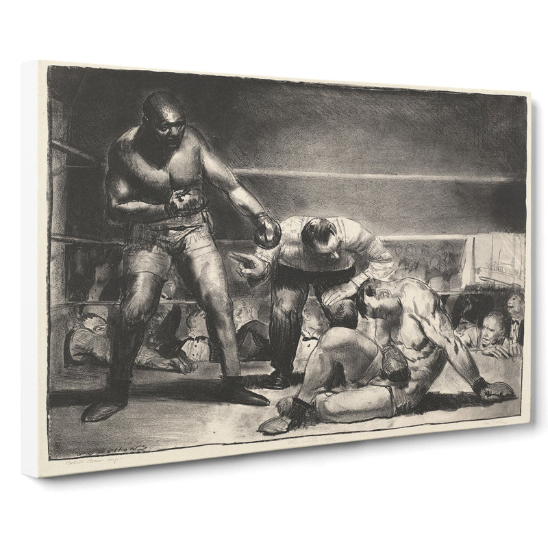 The White Hope by George Bellows - Wrapped Canvas Painting, 40cm H x 60cm W x 3cm D