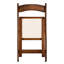 De 4 chaises pliantes - en bois massif, faciles à manipuler, pour de multiples occasions, ensemble de 4 chaises en noyer, coussin beige et pratique