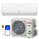 TURBRO 18000 BTU Wi-Fi Connected Ductless Mini Split Air Conditioner R32 Refrigerant for 1200 Sq Ft