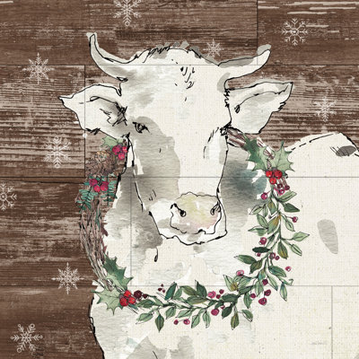 Modern Farmhouse XII Walnut by Anne Tavoletti - Wrapped Canvas Print