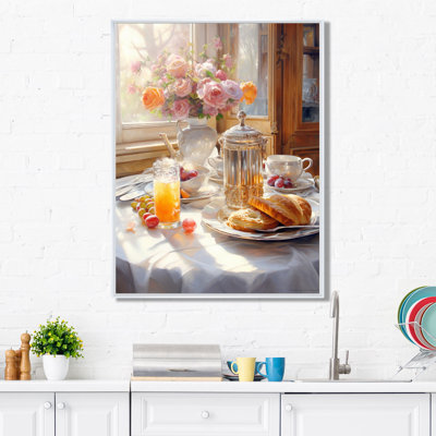 Latrivia Food Breakfast Cozy I - Breakfast Canvas Wall Art