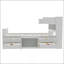 Structure de lit plateforme double avec bibliothèques et tablettes de rangement-1053127854