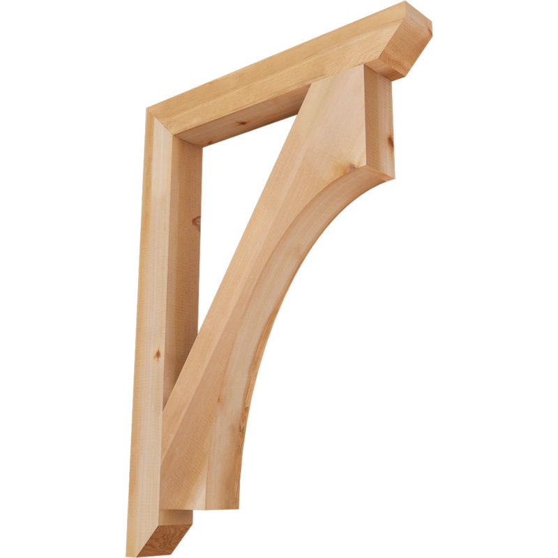 Support en bois Westlake, Cèdre rouge, H 42 po x l 3,5 po x P 30 po