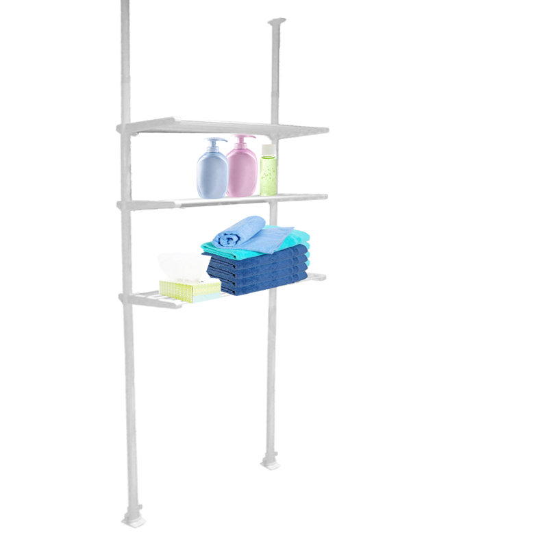 Moores Plastic / Acrylic Bathroom Shelves, 218cm H x 26cm W x 51cm D