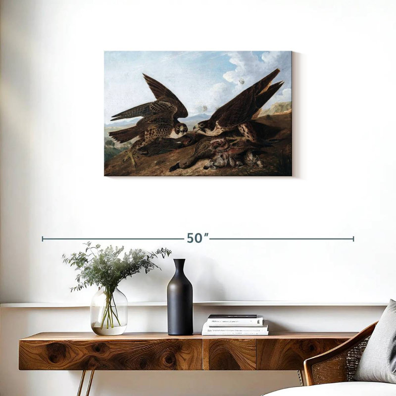 Brampt Peregrine Falcons, 20" H x 30" W