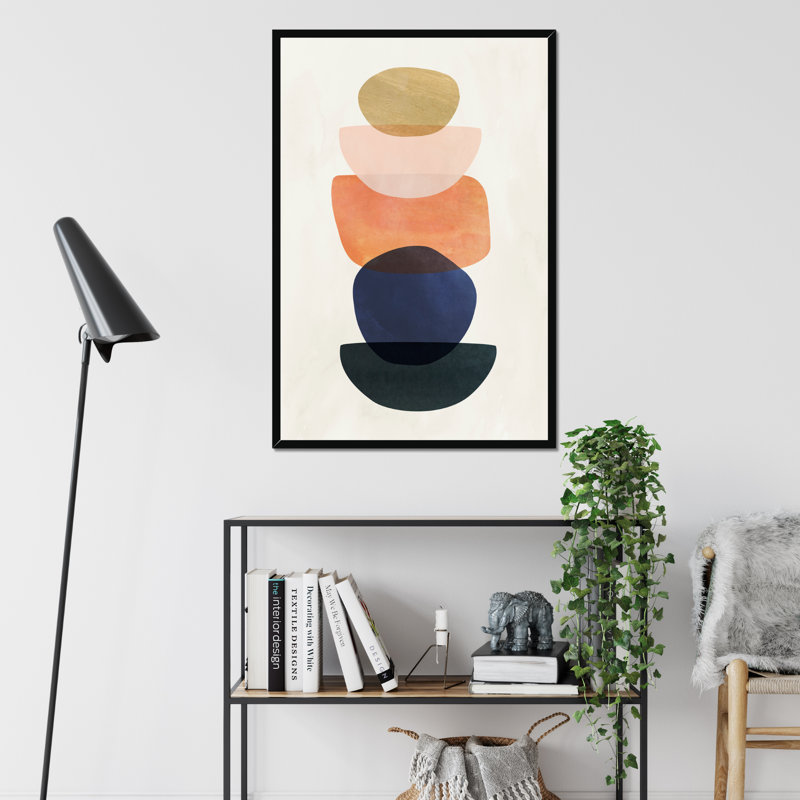 Mod Pods II by Victoria Borges - Painting, Black Framed Paper Print, 80cm H x 55cm W