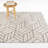 Dutton Cream Modern Geometric Area Rug-155164567