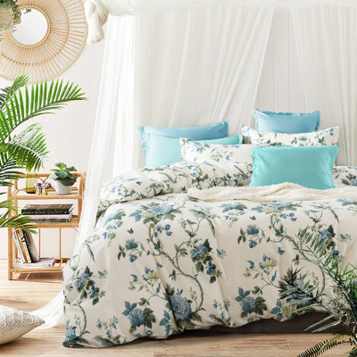 Botanical Garden Sateen Floral Duvet Cover