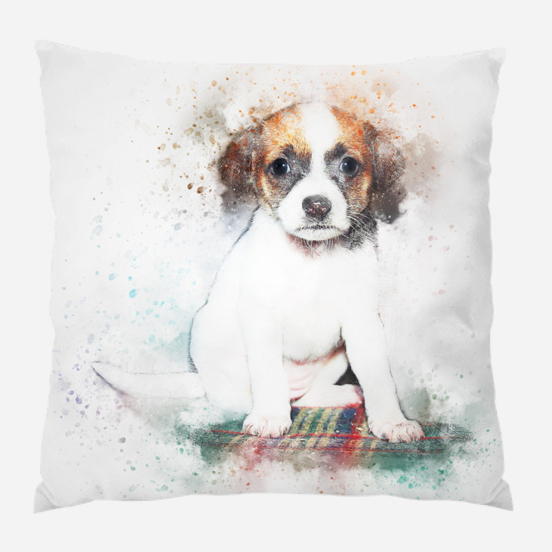 Coussin pour chien Burkes, Microsuède, Intérieur