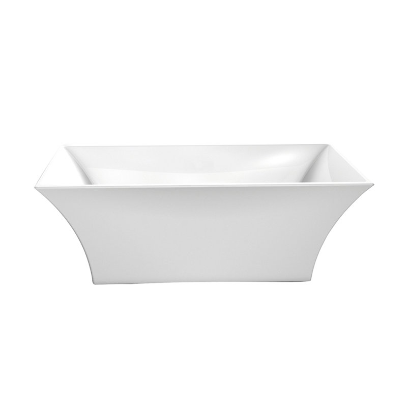 Simone 67 " L x 30.5 " W Freestanding and Mounting / Installation Required Soaking Acrylic Bathtub
