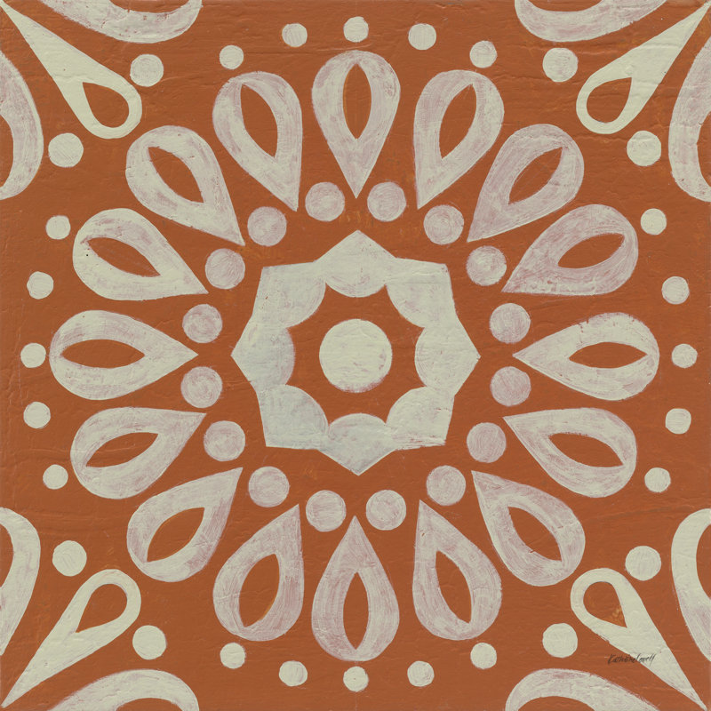Terra Cotta Tile III by Kathrine Lovell - Wrapped Canvas Painting, 76cm H x 76cm W