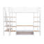 Lit mezzanine en métal avec escalier-730856035