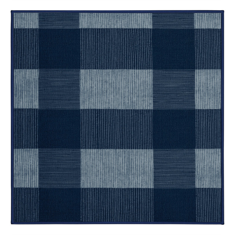 Tapis botanique lavable à la machine, Carré 8 pi