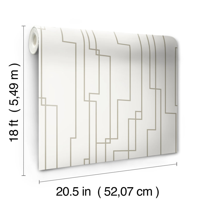 Rouleau de papier peint adhésif L 18 pi x l 20,5 po