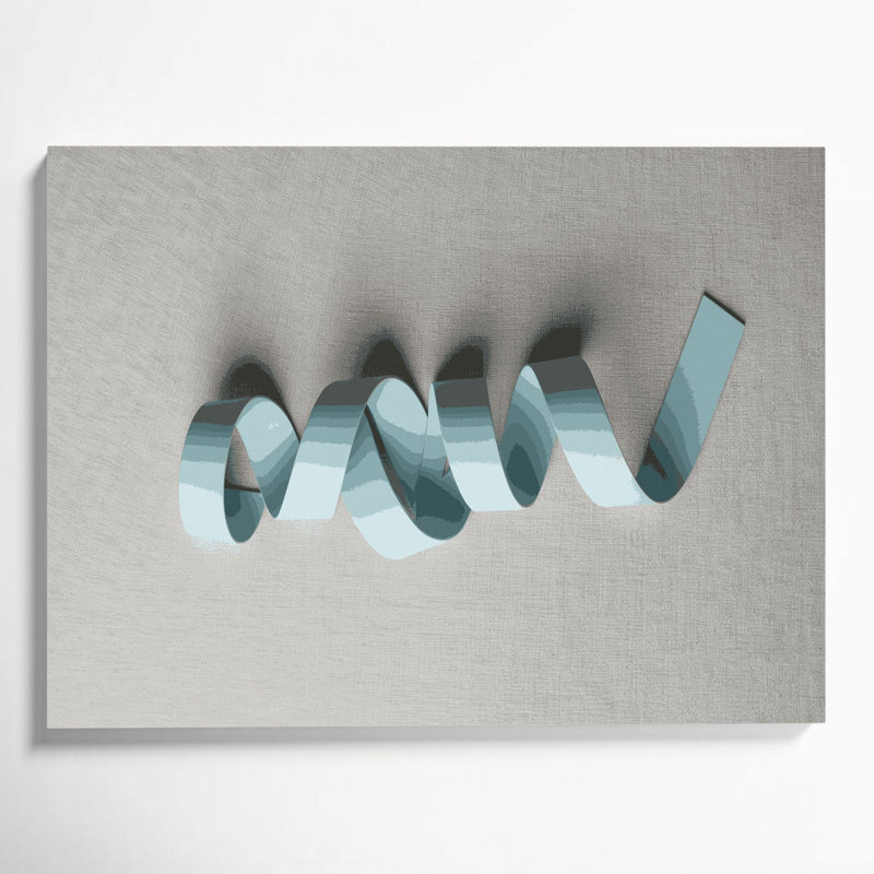Minimalisme 88, art mural sur toile grise, H 11 po x l 14 po