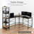 Masel L-Shaped Metal Base Computer Desk