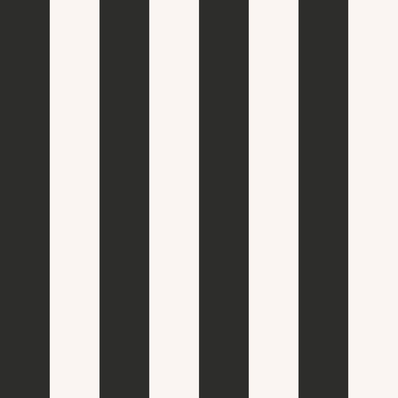 Style Sisters Classic Flock Stripe Design Wallpaper Roll, Black