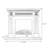 Walnut Solid Wood Electric Fireplace