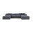 Teddy 140" 3 - Piece Upholstered Sectional-91149942