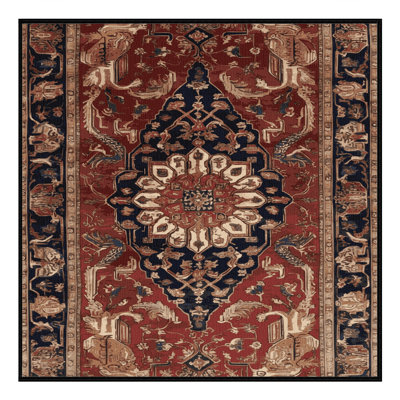 Machine Washable Persian Brown Area Rug