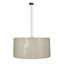Luminaire suspendu 36 po en coton blanc Cilindro