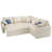 Sofa Bed, Sleeper Sofa With Storage Seat & Pull Out Bed , L Shape Sofa For Living Room, Linen-2042376176