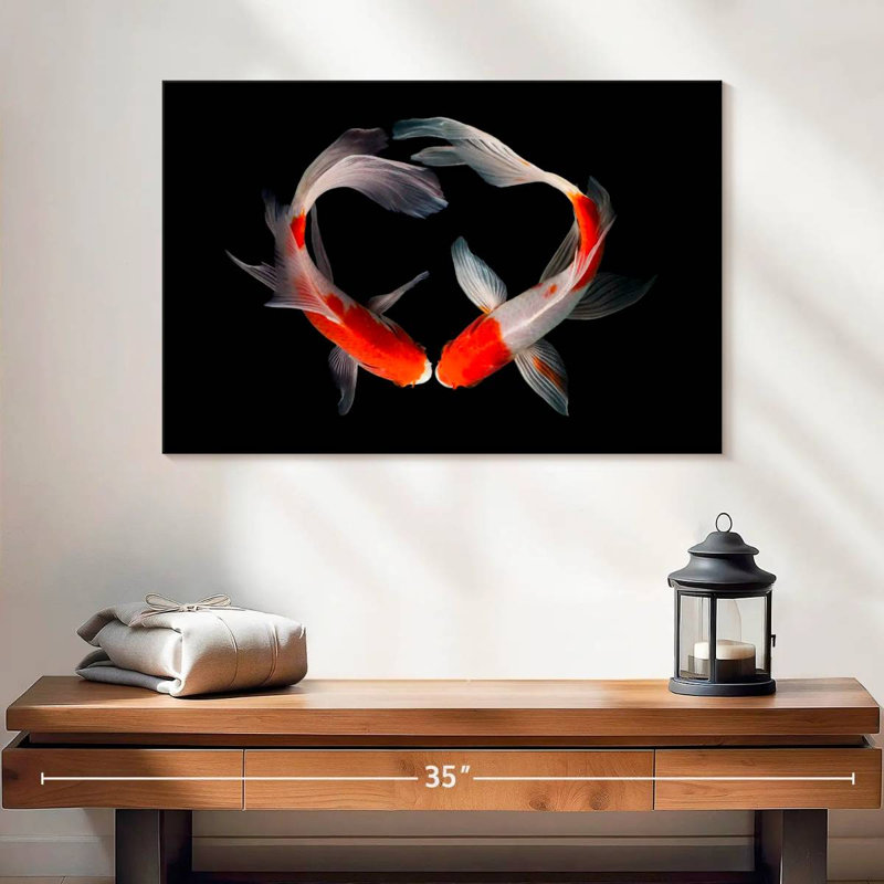 Brampt Koi Fish Love, H 16 po x l 24 po