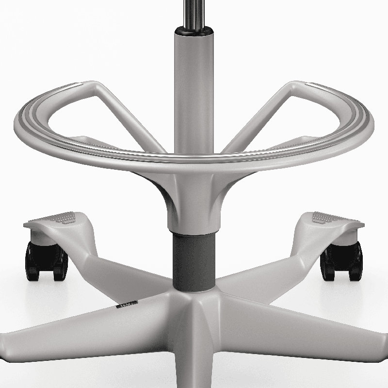 Fauteuil réglable en position assise / debout HœG Capisco, Sit-to-Stand, Noir, Acajou brun