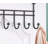 Iron Seamless Over-The-Door Hook Rack