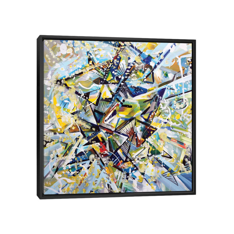 «Star», reproduction sur toile, H 18 po x l 18 po x P 1,5 po, Toile avec cadre flottant noir, Pas de tapis