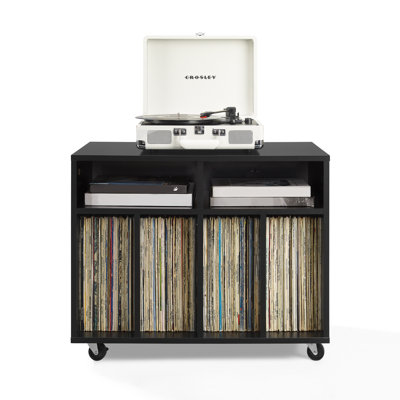 Carlo Rolling Record Storage Console by Ebern Designs