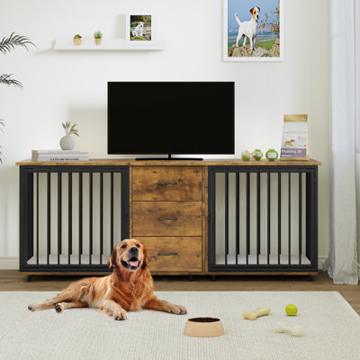 Garstang 2-in-1 Dog Crate Furniture with Drawers