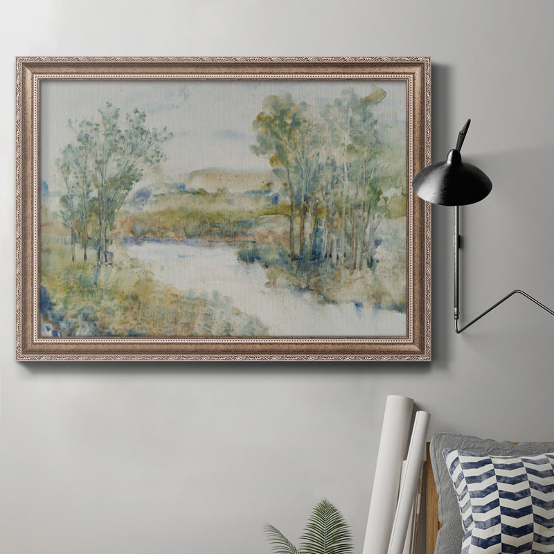 Arbres sur le ruisseau I - impression, H 24 po x l 36 po x P 2,5 po