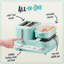 Station de petit-déjeuner Nostalgia Retro 3-en-1, turquoise