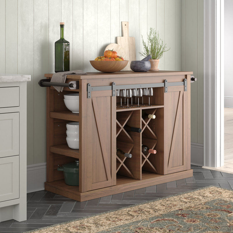 Claudio Wood Kitchen Island